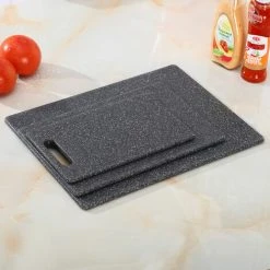 Soleil Black Granite Look Plastic Cutting Board 24.5150.8cm -Vonshef shop 95877874 4