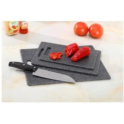 Soleil Black Granite Look Plastic Cutting Board 24.5150.8cm -Vonshef shop 95877874 5