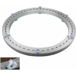 HEGUYEY Metal Turntable Bearing, Round Swivel Base, 360° Rotatable, Single Row Ball Bearings, For Heavy Duty, ø35cm