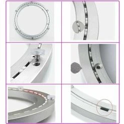 HEGUYEY Metal Turntable Bearing, Round Swivel Base, 360° Rotatable, Single Row Ball Bearings, For Heavy Duty, ø35cm 8 HEGUYEY Metal Turntable Bearing, Round Swivel Base, 360° Rotatable, Single Row Ball Bearings, For Heavy Duty, ø35cm -Vonshef shop 95949372 4