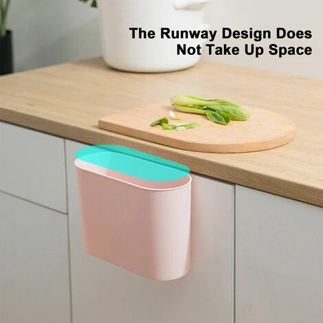 TUMALAGIA Kitchen Wall-Mounted Trash Can Home Bathroom Living Room Cabinet Without Cover Office Small Trash Can 4 TUMALAGIA Kitchen Wall-Mounted Trash Can Home Bathroom Living Room Cabinet Without Cover Office Small Trash Can - Image 4