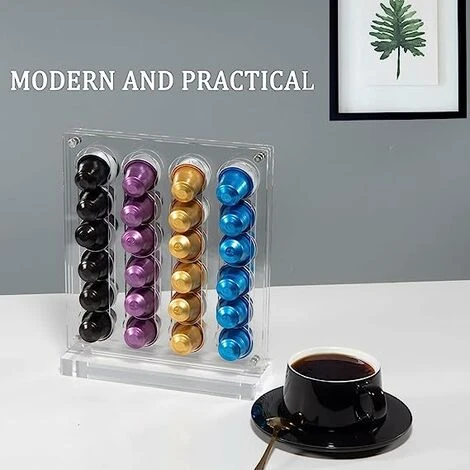 XINUY Coffee Capsule Holder Rack, Double Sided Coffee Pod Organizer Storage Holder, For Home And Office 4 XINUY Coffee Capsule Holder Rack, Double Sided Coffee Pod Organizer Storage Holder, For Home And Office - Image 4