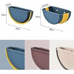 Soleil Folding Kitchen Pouch, Hanging Folding Poub, Semicircular Folding Poub, Portable Cabinet, Office, Bathroom, Bedroom And Car Poub (Navy Blue) 7 Soleil Folding Kitchen Pouch, Hanging Folding Poub, Semicircular Folding Poub, Portable Cabinet, Office, Bathroom, Bedroom And Car Poub (Navy Blue) -Vonshef shop 96243846 3