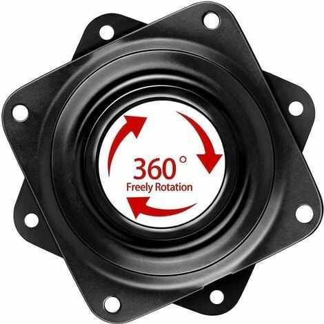 Soleil 4pcs Square Bearing Turntable (Black) 2 Soleil 4pcs Square Bearing Turntable (Black) - Image 2