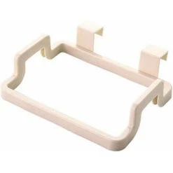 LITZEE Trash Can Accessory Portable Hanging Trash Bag Holder On Back Of Kitchen Door - Beige