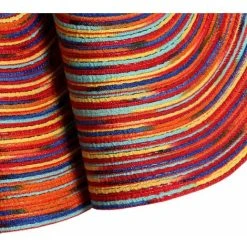 LITZEE Trivet Set Of 2 Washable Round Table Heat Resistant Non-Slip 38x38cm(Round,colorful-Red) 7 LITZEE Trivet Set Of 2 Washable Round Table Heat Resistant Non-Slip 38x38cm(Round,colorful-Red) -Vonshef shop 96303181 3