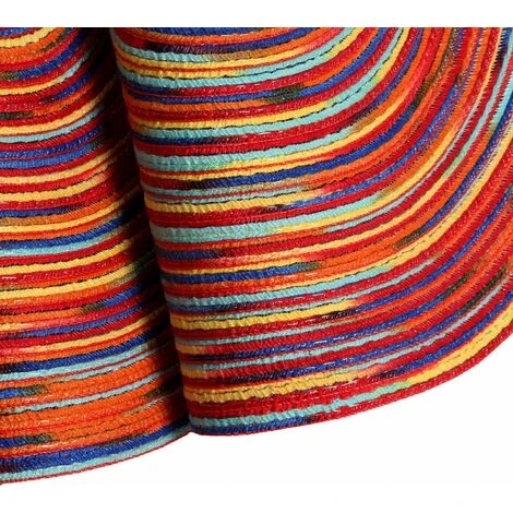 LITZEE Trivet Set Of 2 Washable Round Table Heat Resistant Non-Slip 38x38cm(Round,colorful-Red) 3 LITZEE Trivet Set Of 2 Washable Round Table Heat Resistant Non-Slip 38x38cm(Round,colorful-Red) - Image 3