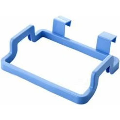 LITZEE Trash Can Accessory Portable Hanging Trash Bag Holder On The Back Of The Kitchen Door - Blue