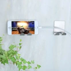 LITZEE Bathroom Hook Adhesive Hook Razor Holder Double Metal Hook Waterproof Razor Holder Towel Hook Stainless Steel Bathroom For Shower Can Support Up To 1 Kg-4 Pieces -Vonshef shop 96305248 5