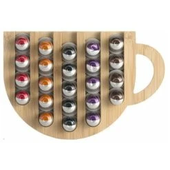 TUMALAGIA Coffee Capsule Holder Acrylic Rotating Capsule Holder Coffee Storage Capsule Holder, (1019-M Medium Cup Shaped Coffee Capsule Holder)