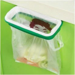 TUMALAGIA Upgraded Hanging Kitchen Door Back Cabinet Garbage Bag Holder With Anti-Fall Buckle Garbage Bag Storage Rack - -Vonshef shop 96486961 5
