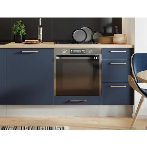 IMPACT FURNITURE 600 Kitchen Oven Housing Unit Cabinet 60cm Cupboard Grey / Navy Blue Copper Nora 3 IMPACT FURNITURE 600 Kitchen Oven Housing Unit Cabinet 60cm Cupboard Grey / Navy Blue Copper Nora - Image 3