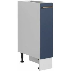 Alternative view of IMPACT FURNITURE 200 Kitchen Cargo Unit Navy Blue 20cm Cabinet Pull Out Basket Copper Handle Nora