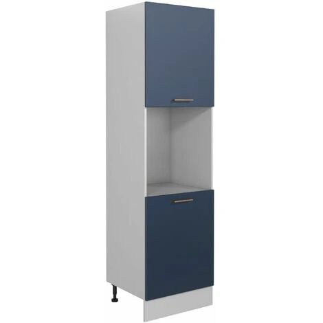 IMPACT FURNITURE 600 Kitchen Tall Oven Housing Unit Cupboard Cabinet 60cm Navy Dark Blue Nora 2 IMPACT FURNITURE 600 Kitchen Tall Oven Housing Unit Cupboard Cabinet 60cm Navy Dark Blue Nora - Image 2