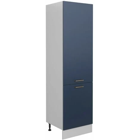 IMPACT FURNITURE 600 Kitchen Larder Cabinet Tall Pantry Unit 60cm Cupboard Navy Blue Copper Nora 2 IMPACT FURNITURE 600 Kitchen Larder Cabinet Tall Pantry Unit 60cm Cupboard Navy Blue Copper Nora - Image 2