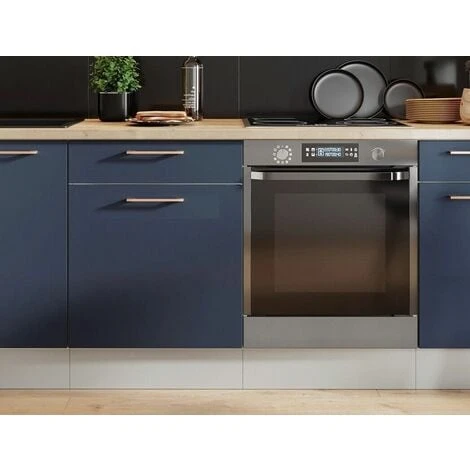 IMPACT FURNITURE 600 Kitchen Drawer Unit Cabinet 60cm Navy Dark Blue Base Copper Handle Nora 3 IMPACT FURNITURE 600 Kitchen Drawer Unit Cabinet 60cm Navy Dark Blue Base Copper Handle Nora - Image 3