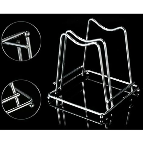 Soleil Stainless Steel Cutting Board Holder Chopping Board Holder Kitchen Household Organizer Chopping Board Holder 2 Soleil Stainless Steel Cutting Board Holder Chopping Board Holder Kitchen Household Organizer Chopping Board Holder - Image 2