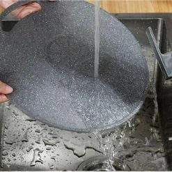 Soleil Kitchen Cutting Board Round Plastic Chopping Block Hanging Fruit Vegetable Chopping Board With Handles For Home Restaurant Pub 31x0.5cm 8 Soleil Kitchen Cutting Board Round Plastic Chopping Block Hanging Fruit Vegetable Chopping Board With Handles For Home Restaurant Pub 31x0.5cm -Vonshef shop 97102927 4