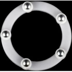 Soleil Set Of 4 Swivel Rotating Brackets Of 2 Steel Ball Bearing Ring Shaped Kitchen Cabinet Corner Racks White -Vonshef shop 97104137 4