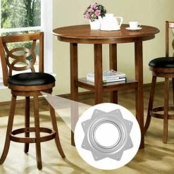 Soleil Ball Bearing Swivel Tray,Swivel Plate,Swivel Base,360 Rotating Tray,Swivel Square Metal,Swivel Boat Stool Bar,Swivel Stool Seat Plate,4 Inches -Vonshef shop 97105197 5