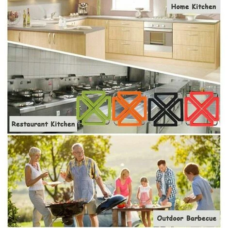 GTA Silicone And Stainless Steel Extendable Trivets European Home Stainless Steel Silicone Insulated Table Mat Trivet 5 GTA Silicone And Stainless Steel Extendable Trivets European Home Stainless Steel Silicone Insulated Table Mat Trivet - Image 5