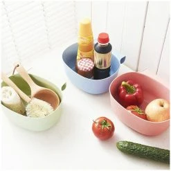 GTA Kitchen Plastic Cabinet Door Hanging Trash Bin Trash Can Cabinet Cupboard Hanging Trash Can Storage Box Organizer 1 Piece (Pink) -Vonshef shop 97685752 3