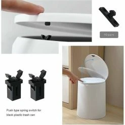 GTA 10 Pairs Replacement Plastic Touch Lid Bin Latch Lock Compatible With Brabantia 3 To 50 Liters 7 GTA 10 Pairs Replacement Plastic Touch Lid Bin Latch Lock Compatible With Brabantia 3 To 50 Liters -Vonshef shop 97689493 3