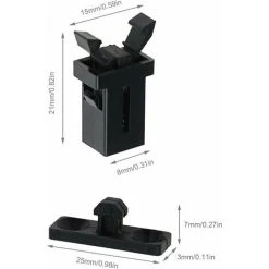 GTA 10 Pairs Replacement Plastic Touch Lid Bin Latch Lock Compatible With Brabantia 3 To 50 Liters 8 GTA 10 Pairs Replacement Plastic Touch Lid Bin Latch Lock Compatible With Brabantia 3 To 50 Liters -Vonshef shop 97689493 4