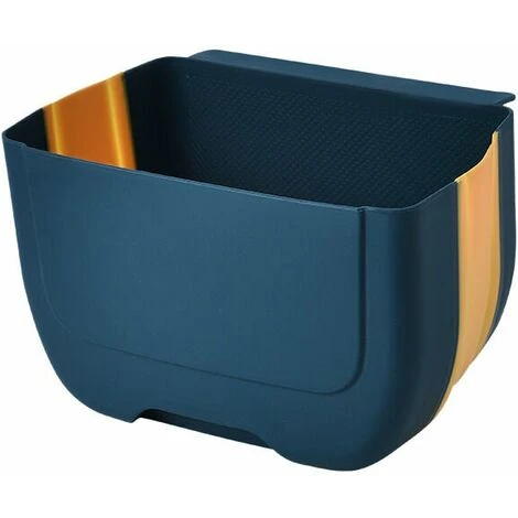 GTA Mini Collapsible Hanging Trash Can For Kitchen Cabinet Door, Small Collapsible Trash Can Under Sink, Wall Mounted - Mini Trash Container For Cabinet, Bedroom, Bathroom, Blue 3L,Lonvrè 1 GTA Mini Collapsible Hanging Trash Can For Kitchen Cabinet Door, Small Collapsible Trash Can Under Sink, Wall Mounted - Mini Trash Container For Cabinet, Bedroom, Bathroom, Blue 3L,Lonvrè