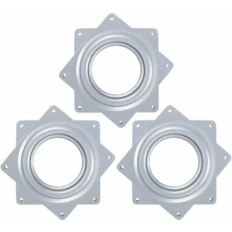 GTA Ball Bearing Turntable, 3 Piece Swivel Bearing 360 Degree Turntable For Small Dining Tables, Displays And Furniture (2.79 X 2.79 X 0.35 Inch) 1 GTA Ball Bearing Turntable, 3 Piece Swivel Bearing 360 Degree Turntable For Small Dining Tables, Displays And Furniture (2.79 X 2.79 X 0.35 Inch)
