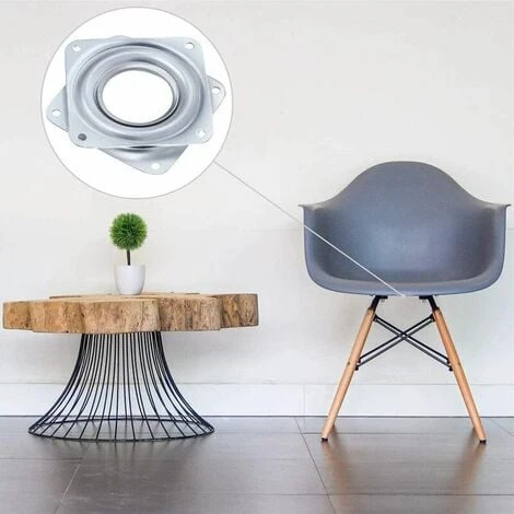 GTA Ball Bearing Turntable, 3 Piece Swivel Bearing 360 Degree Turntable For Small Dining Tables, Displays And Furniture (2.79 X 2.79 X 0.35 Inch) 4 GTA Ball Bearing Turntable, 3 Piece Swivel Bearing 360 Degree Turntable For Small Dining Tables, Displays And Furniture (2.79 X 2.79 X 0.35 Inch) - Image 4