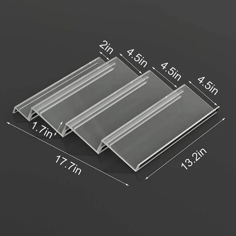 PYYGY Tiers - Expandable PVC Spice Rack For Kitchen Drawer - Drawer Storage For Spices, Condiments, Herbs, Etc. Transparent 2 PYYGY Tiers - Expandable PVC Spice Rack For Kitchen Drawer - Drawer Storage For Spices, Condiments, Herbs, Etc. Transparent - Image 2