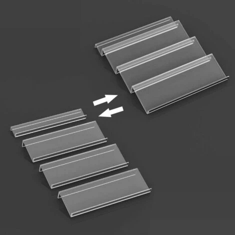 PYYGY Tiers - Expandable PVC Spice Rack For Kitchen Drawer - Drawer Storage For Spices, Condiments, Herbs, Etc. Transparent 3 PYYGY Tiers - Expandable PVC Spice Rack For Kitchen Drawer - Drawer Storage For Spices, Condiments, Herbs, Etc. Transparent - Image 3