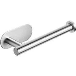 XINUY Self-adhesive Toilet Roll Holder, Stainless Steel Toilet Roll Holder, Bathroom And Kitchen Roll Holder, No Drilling 3M Sticker