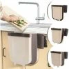 Soleil Hanging Trash Can For Kitchen Or Bathroom With Trash Bag Holder For Kitchen, Cabinet And Door - 9L