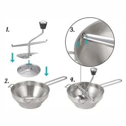 Woosien Potato Masher Stainless Steel Vegetable Fruit Pressing Tool Pumpkin Mill Food Pounding Kitchen A -Vonshef shop 98093038 5