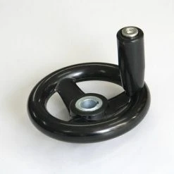 WENH 12 X 125mm Milling Machine Spoke Handwheel Black