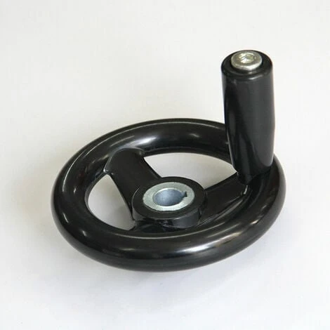 WENH 12 X 125mm Milling Machine Spoke Handwheel Black 1 WENH 12 X 125mm Milling Machine Spoke Handwheel Black