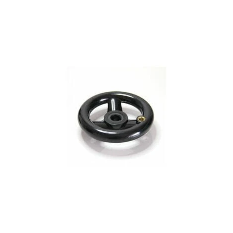 WENH 12 X 125mm Milling Machine Spoke Handwheel Black 3 WENH 12 X 125mm Milling Machine Spoke Handwheel Black - Image 3