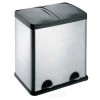 Evre. Evre Recycling Bin With Lids For Kitchens / 48 Litre Capacity / 2 Compartments Waste Separation (48L)