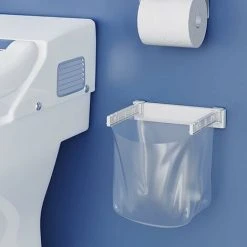 ZQYRLAR Garbage Bag Hanger, Hanging Trash Bag Holder, Multi-Function Foldable Cabinet Trash Bag Holder, For Kitchen, Pantry, Bathroom, Dorm -Vonshef shop 98816678 3