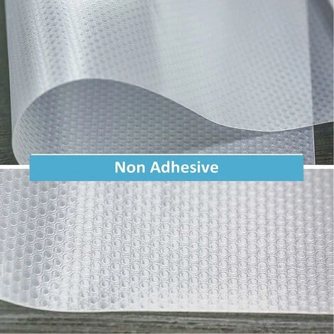 30x150CM Drawer Bottom Fridge Mat EVA Drawer Bottom Mat Non-Slip Non-Adhesive Antibacterial Waterproof For Kitchen Drawer Cupboard Fridge Shelf Sink Protection (Transparent Dot) ZQYRLAR 4 30x150CM Drawer Bottom Fridge Mat EVA Drawer Bottom Mat Non-Slip Non-Adhesive Antibacterial Waterproof For Kitchen Drawer Cupboard Fridge Shelf Sink Protection (Transparent Dot) ZQYRLAR - Image 4