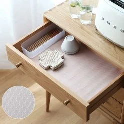 30x150CM Drawer Bottom Fridge Mat EVA Drawer Bottom Mat Non-Slip Non-Adhesive Antibacterial Waterproof For Kitchen Drawer Cupboard Fridge Shelf Sink Protection (Transparent Dot) ZQYRLAR 9 30x150CM Drawer Bottom Fridge Mat EVA Drawer Bottom Mat Non-Slip Non-Adhesive Antibacterial Waterproof For Kitchen Drawer Cupboard Fridge Shelf Sink Protection (Transparent Dot) ZQYRLAR -Vonshef shop 98817012 5