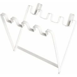 ZQYRLAR Garbage Bag Holder Foldable Garbage Cabinet Holder Garbage Bag Storage Garbage Hanger For Kitchen (white)