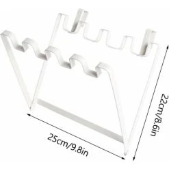 ZQYRLAR Garbage Bag Holder Foldable Garbage Cabinet Holder Garbage Bag Storage Garbage Hanger For Kitchen (white) -Vonshef shop 98818315 3