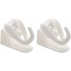 ZQYRLAR Creative Kitchen Hanging Garbage Bag Holder Plastic Cupboard Garbage Bag Holder, Tailgate Style Cabinet Storage Garbage Bag Holder White-6 PCS