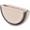 Neige Wall-Mounted Folding Trash Can, Hanging Folded Kitchen Trash Can Small Trash Can (Beige)