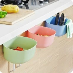 Rose Over The Cabinet Door, Hanging Waste Paper Basket, Kitchen Cabinet, Hanging Trash Can, Pink -Vonshef shop 99516458 4