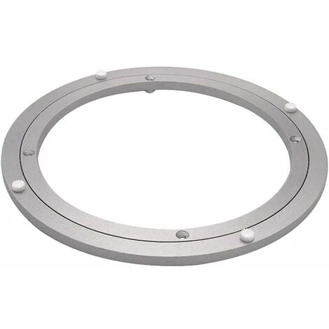 ERHOPE Round Turntable, Smooth Aluminum Round Turntable, Ball Bearing Turntable, Dining Table Turntable (4.7 Inch, Silver) 1 ERHOPE Round Turntable, Smooth Aluminum Round Turntable, Ball Bearing Turntable, Dining Table Turntable (4.7 Inch, Silver)