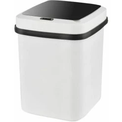 ERHOPE 13L Large Capacity Automatic Trash Can, Touchless Odor Protection With Motion Sensor, 3 Opening Lid, For Kitchen Bedroom Bathroom